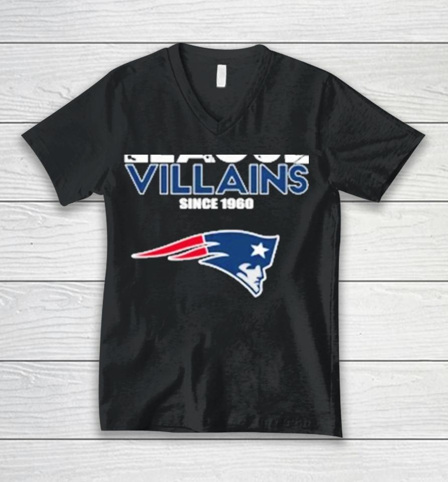 New England Patriots Nfl League Villains Since 1960 Unisex V-Neck T-Shirt
