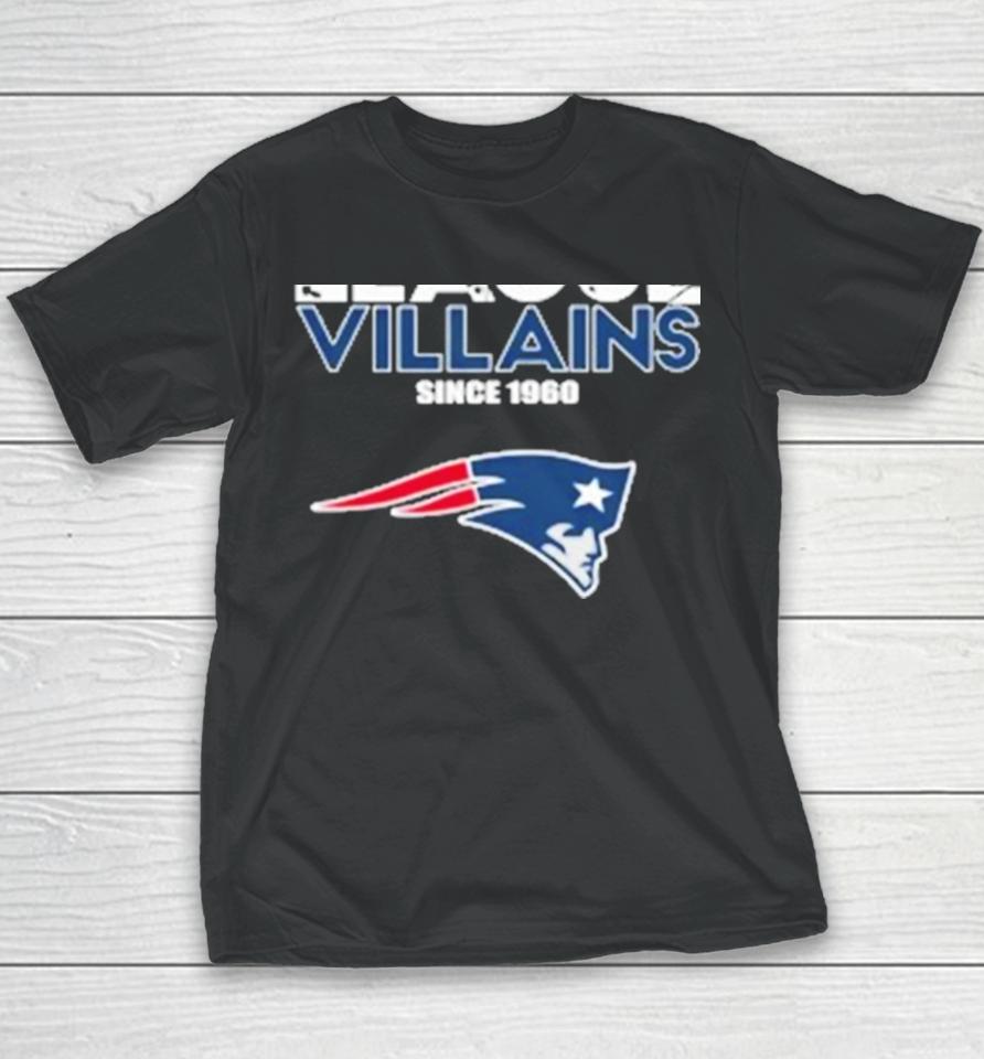 New England Patriots Nfl League Villains Since 1960 Youth T-Shirt
