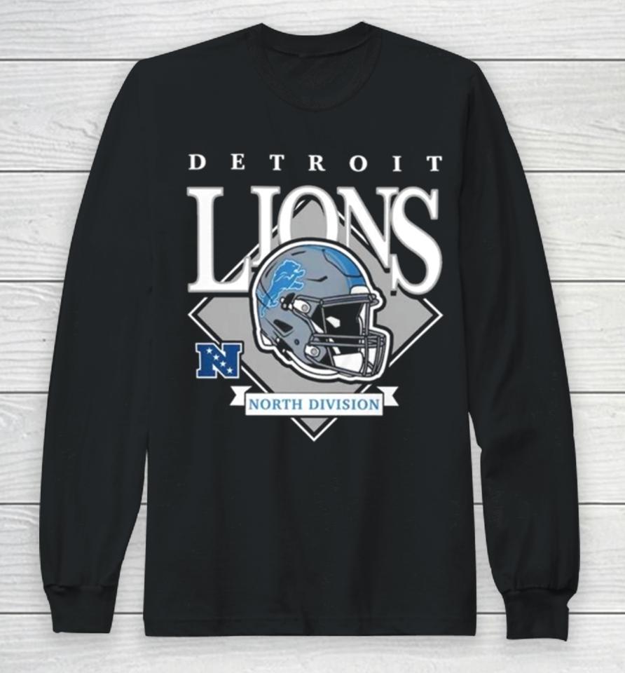 New Era Blue Detroit Lions Team Logo 2023 Long Sleeve T-Shirt