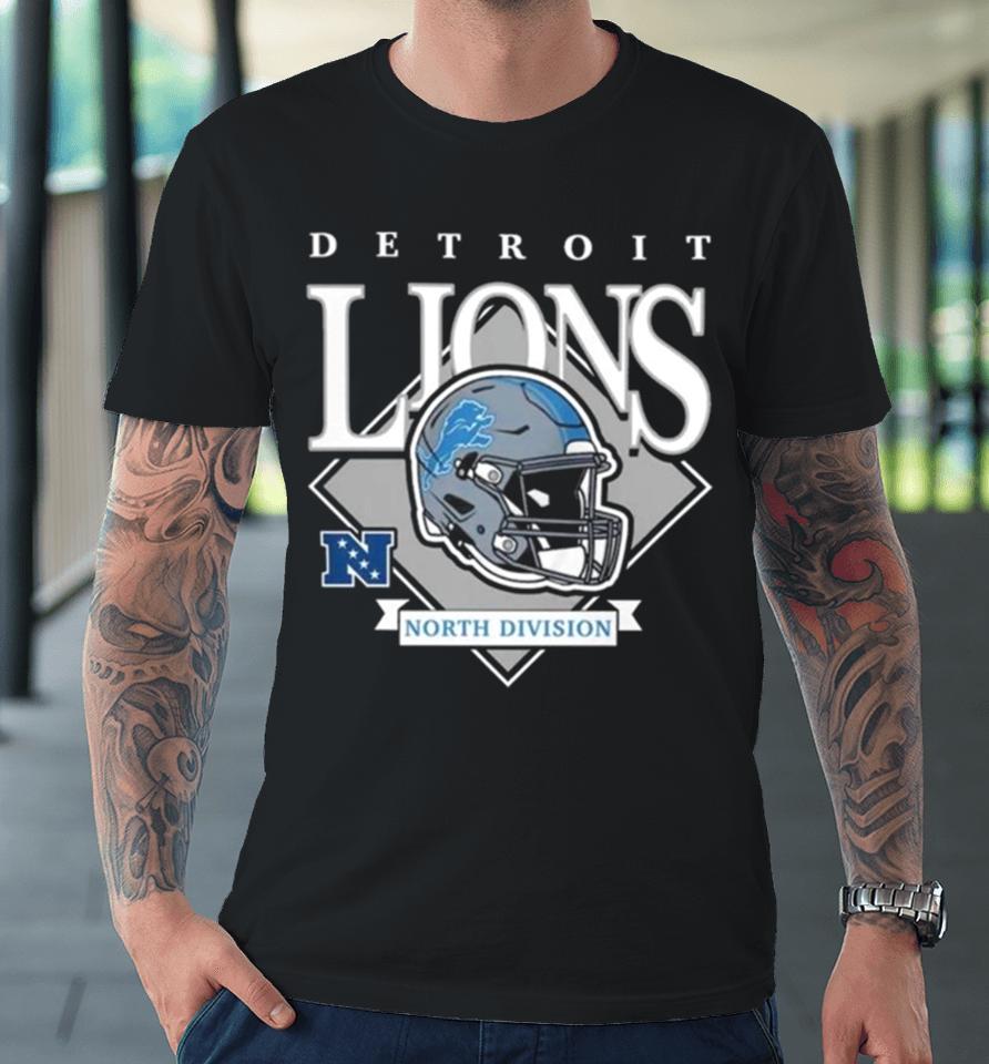 New Era Blue Detroit Lions Team Logo 2023 Premium T-Shirt