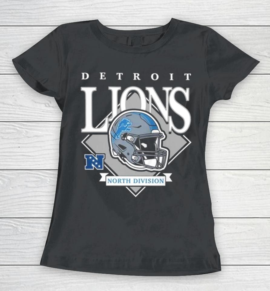 New Era Blue Detroit Lions Team Logo 2023 Women T-Shirt