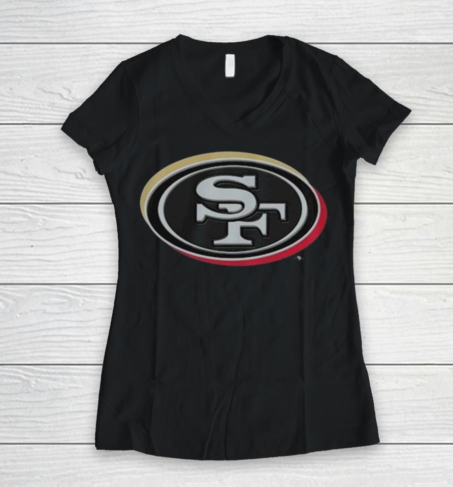 New Era San Francisco 49Ers 2024 Nfl Draft Women V-Neck T-Shirt