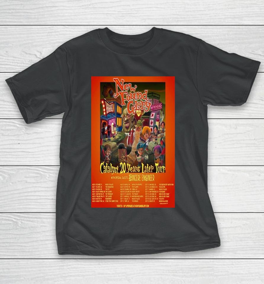 New Found Glory Catalyst 20 Years Later Tour Poster T-Shirt