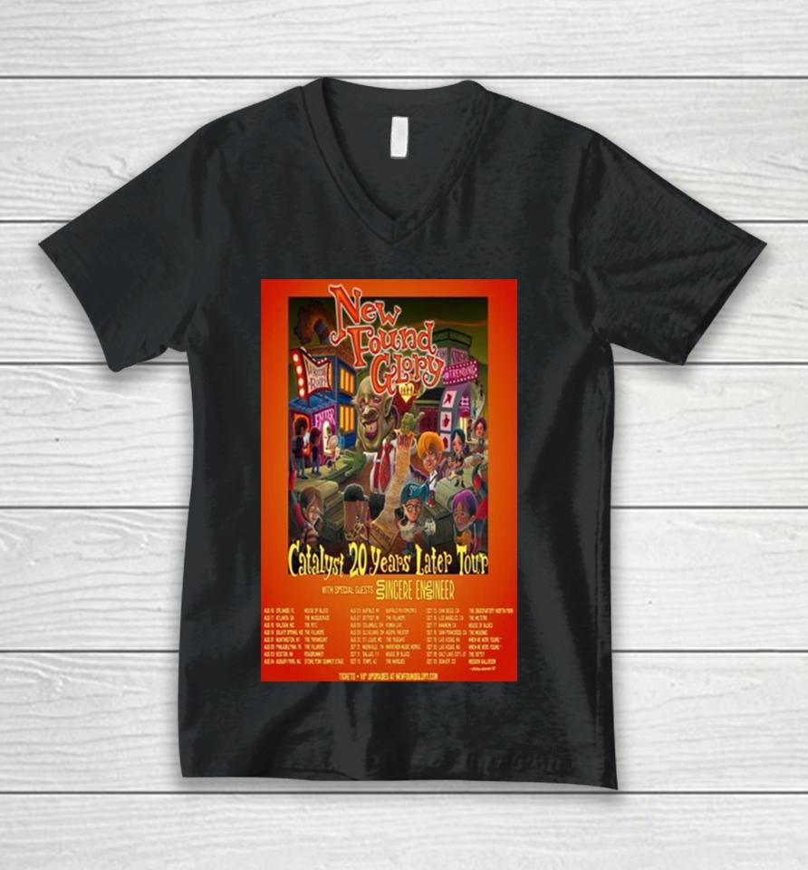 New Found Glory Catalyst 20 Years Later Tour Poster Unisex V-Neck T-Shirt