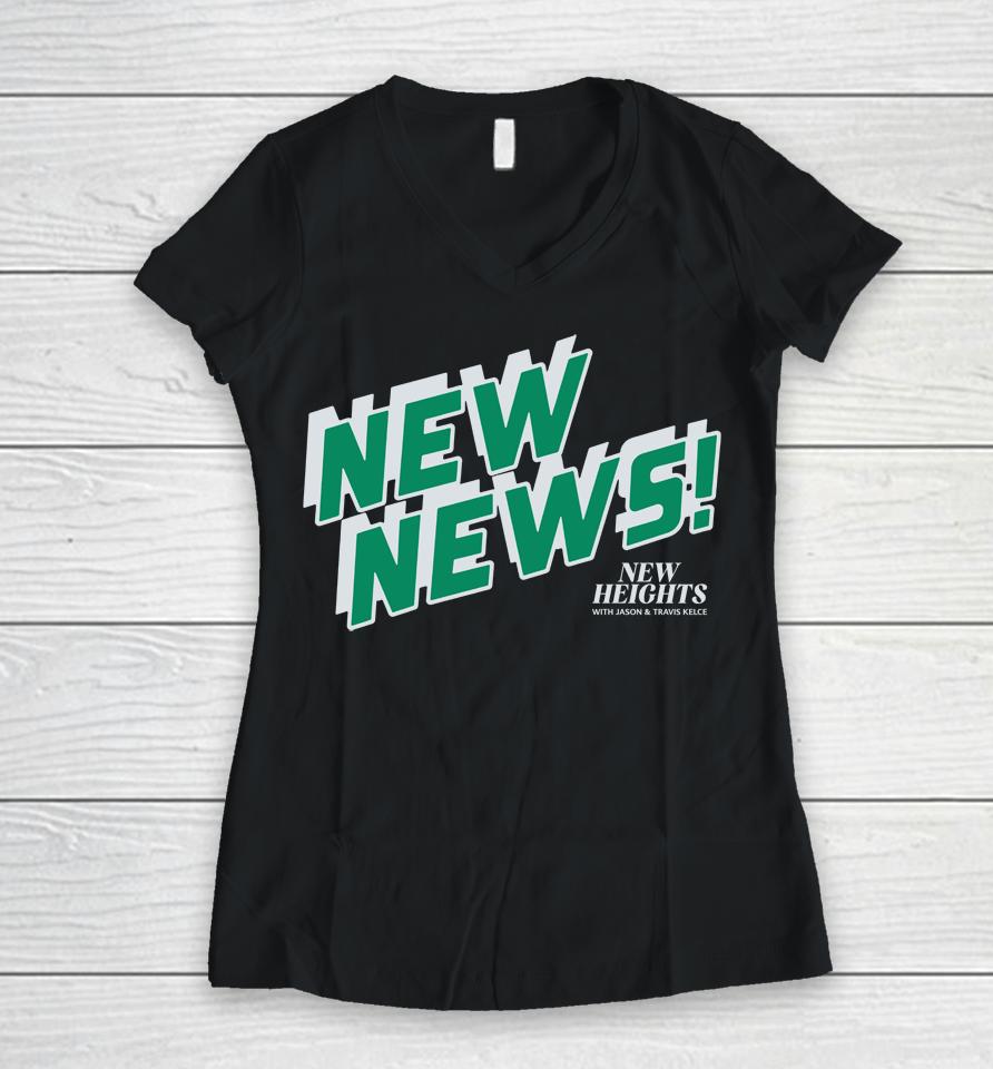 New Heights New News Women V-Neck T-Shirt