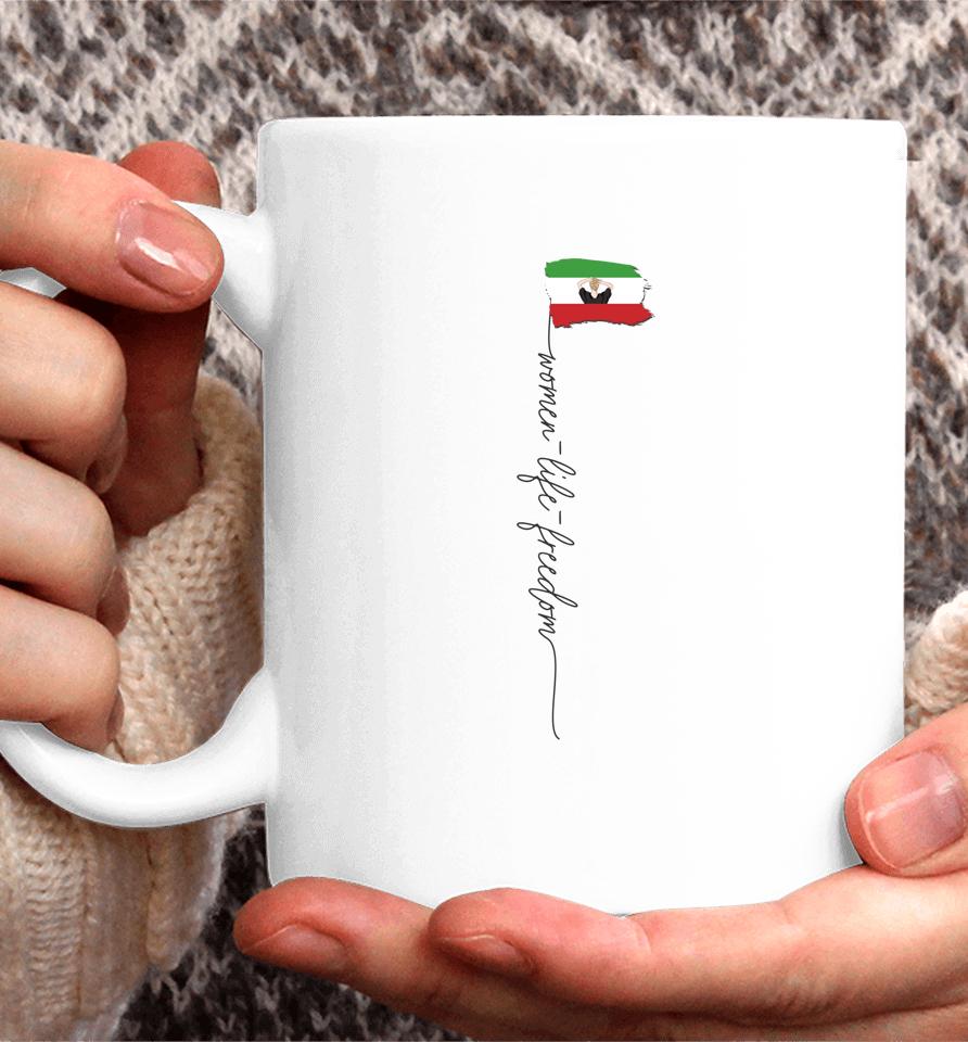 New Iranian Flag No Hijab Female Fist Support Women Of Iran Coffee Mug