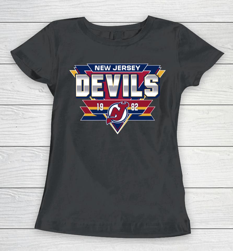 New Jersey Devils 1982 Reverse Retro 2 0 Fresh Playmaker Women T-Shirt