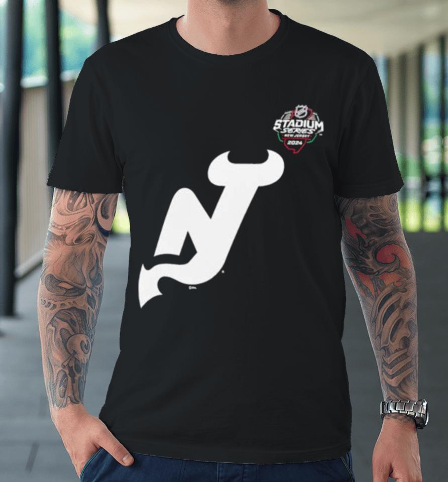 New Jersey Devils 2024 Nhl Stadium Series Black Premium T-Shirt