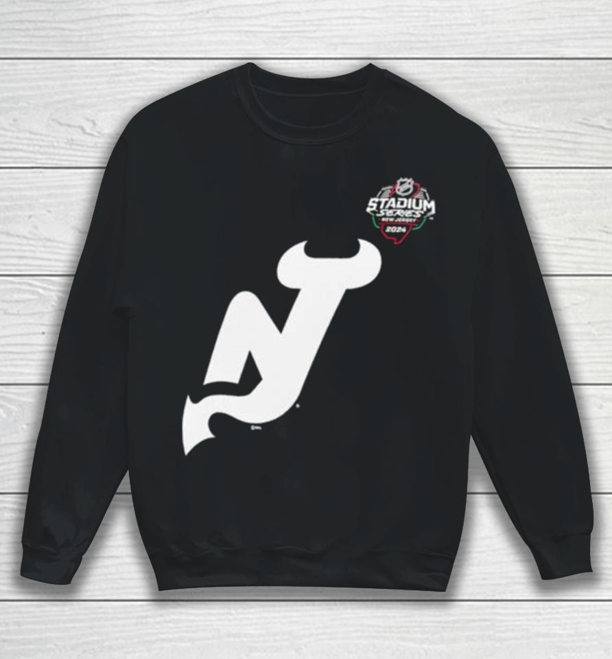 New Jersey Devils 2024 Nhl Stadium Series Black Sweatshirt