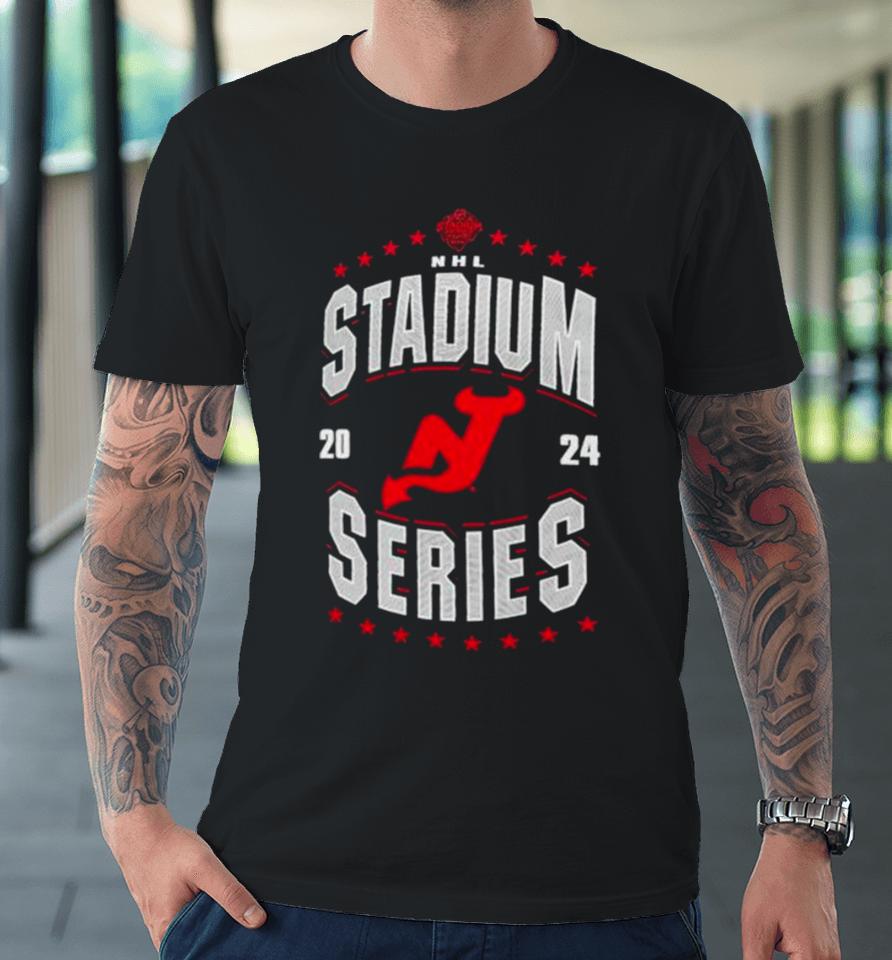 New Jersey Devils 2024 Nhl Stadium Series Boyfriend Premium T-Shirt