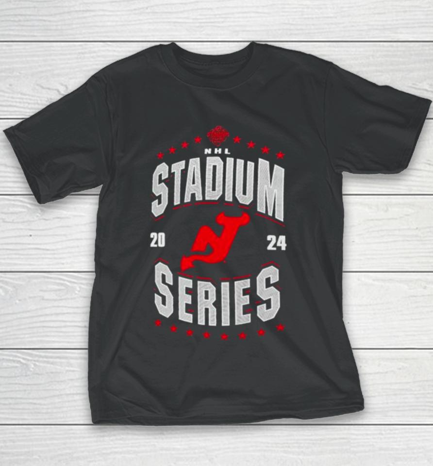 New Jersey Devils 2024 Nhl Stadium Series Boyfriend Youth T-Shirt