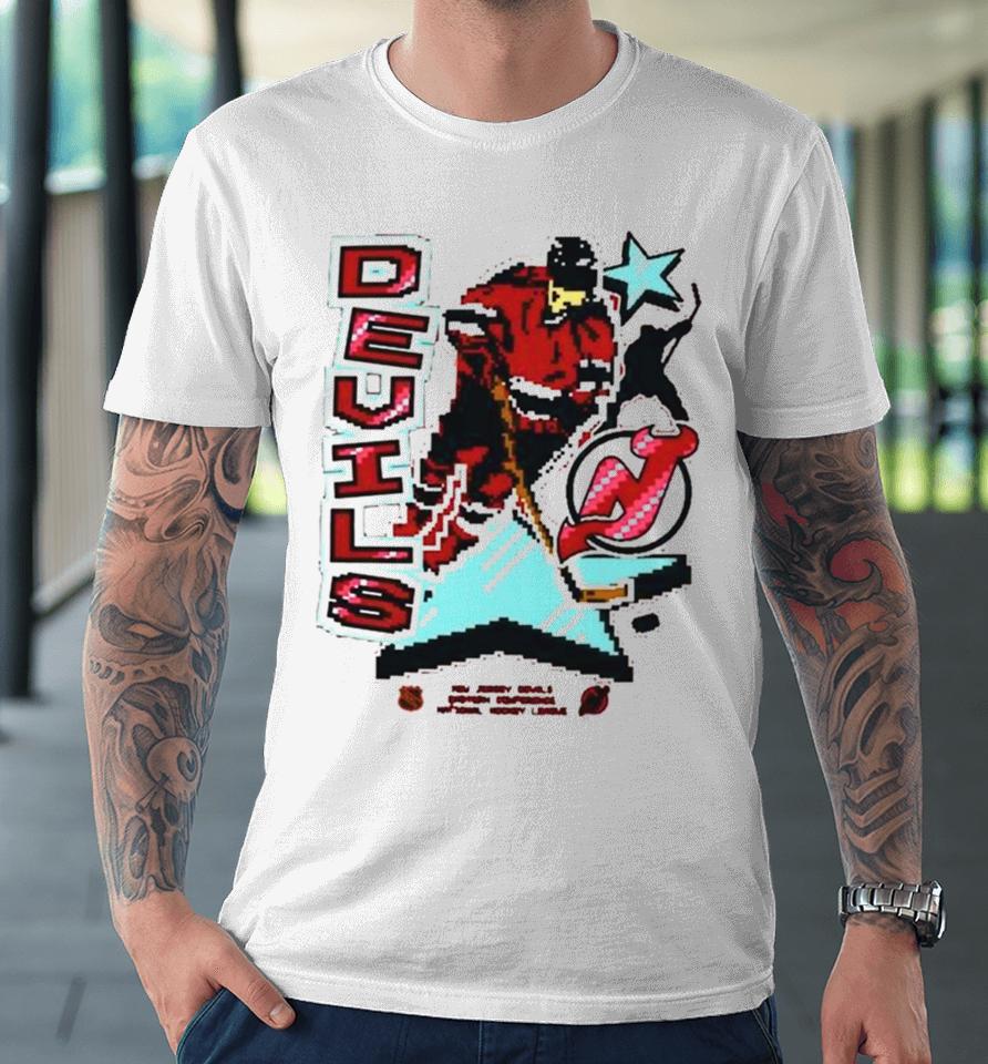 New Jersey Devils Eastern Conference National Hockey League Lamplighter Franklin Premium T-Shirt