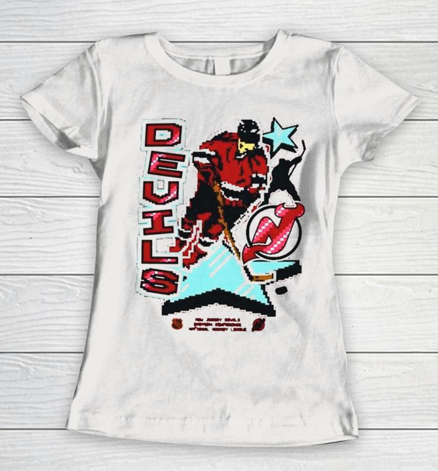 New Jersey Devils Eastern Conference National Hockey League Lamplighter Franklin Women T-Shirt
