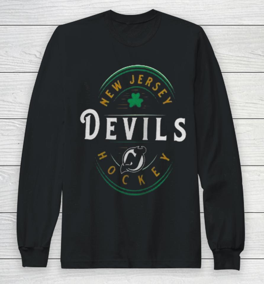 New Jersey Devils Fanatics Branded St. Patrick’s Day Forever Lucky Long Sleeve T-Shirt