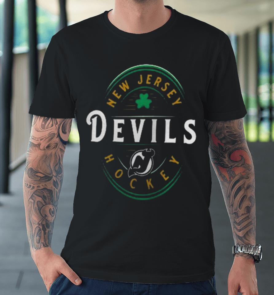 New Jersey Devils Fanatics Branded St. Patrick’s Day Forever Lucky Premium T-Shirt