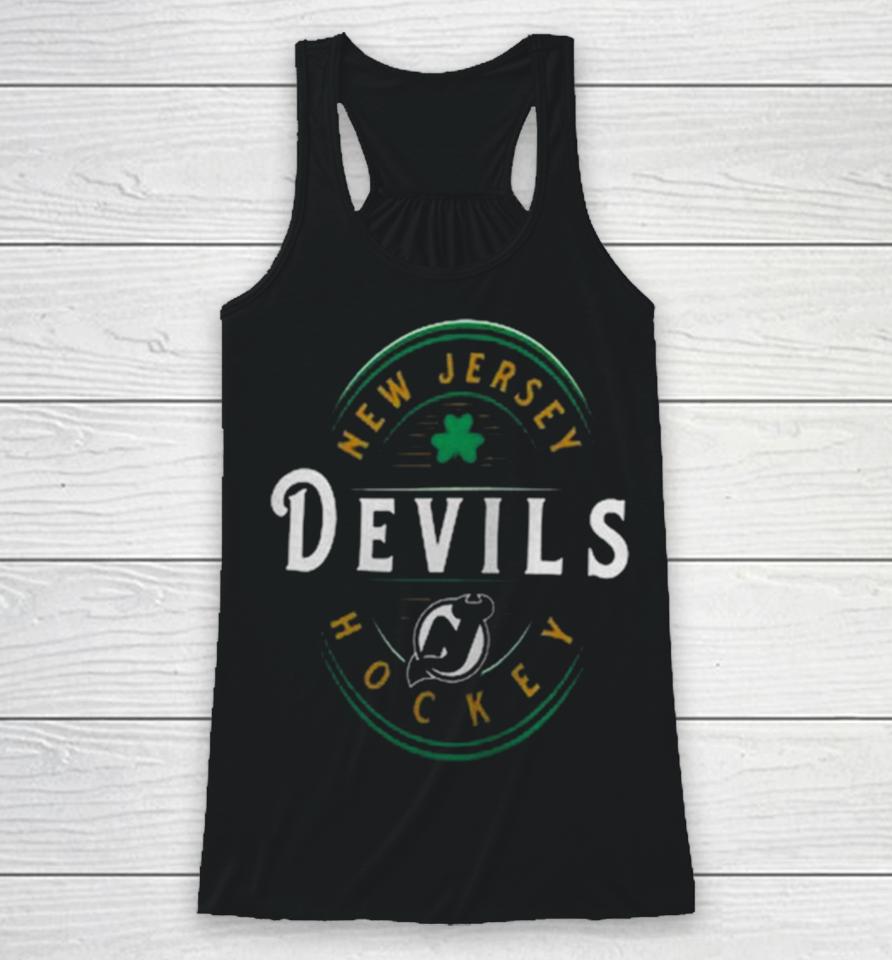New Jersey Devils Fanatics Branded St. Patrick’s Day Forever Lucky Racerback Tank