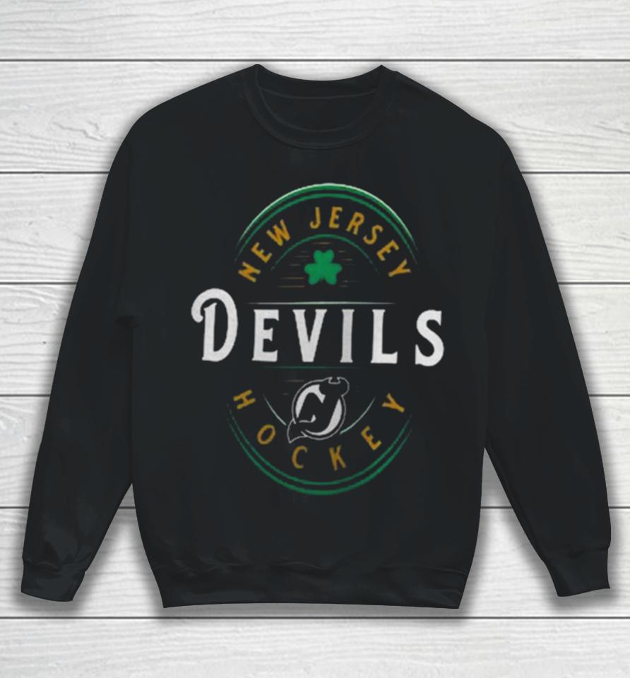 New Jersey Devils Fanatics Branded St. Patrick’s Day Forever Lucky Sweatshirt