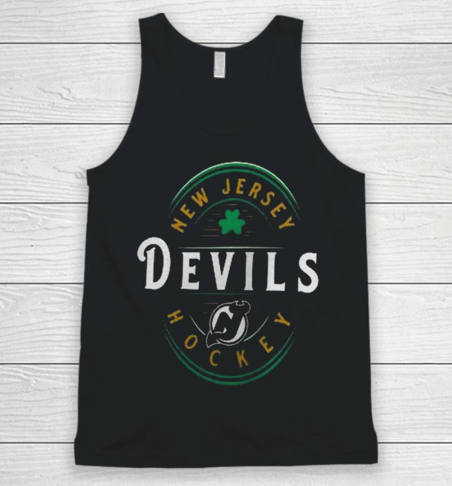 New Jersey Devils Fanatics Branded St. Patrick’s Day Forever Lucky Unisex Tank Top