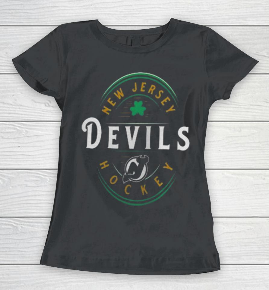New Jersey Devils Fanatics Branded St. Patrick’s Day Forever Lucky Women T-Shirt