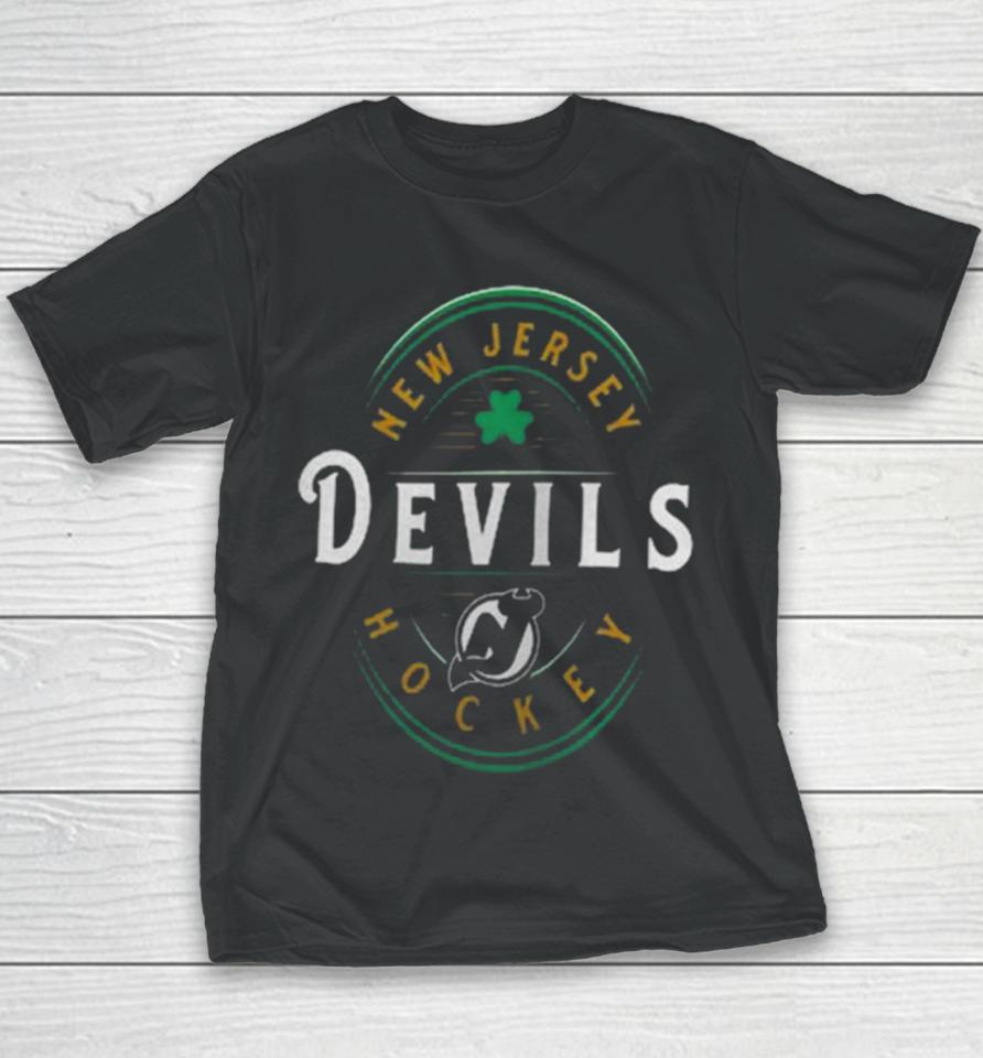 New Jersey Devils Fanatics Branded St. Patrick’s Day Forever Lucky Youth T-Shirt