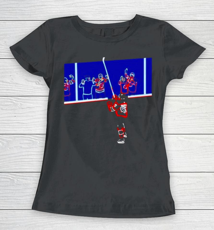 New Jersey Devils Jack Hughes Celly Women T-Shirt
