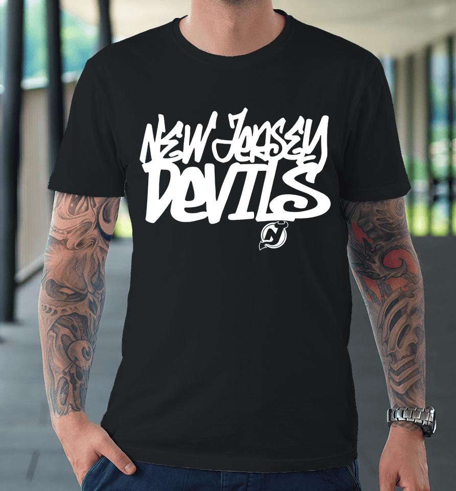 New Jersey Devils Levelwear Red Richmond Graffiti Premium T-Shirt