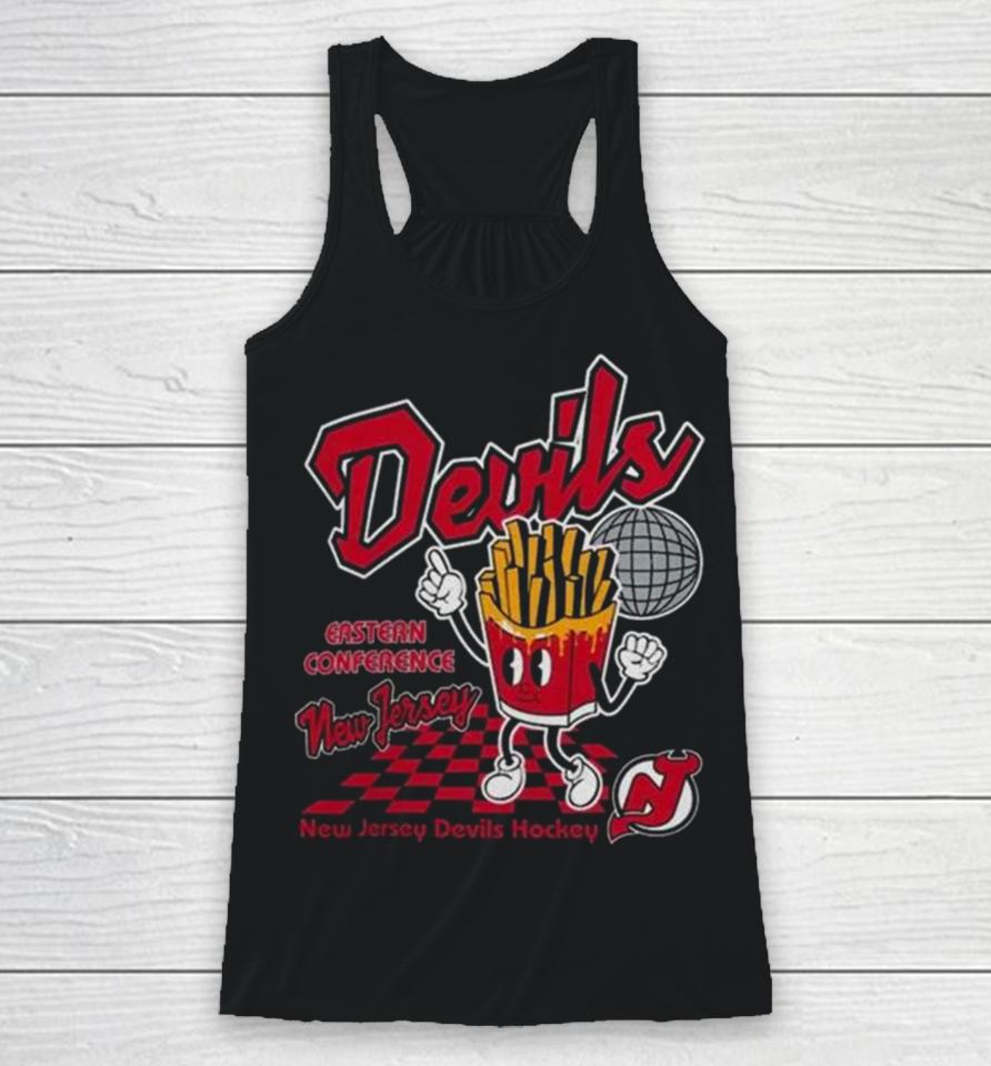 New Jersey Devils Mitchell &Amp; Ness Cheese Fries Racerback Tank