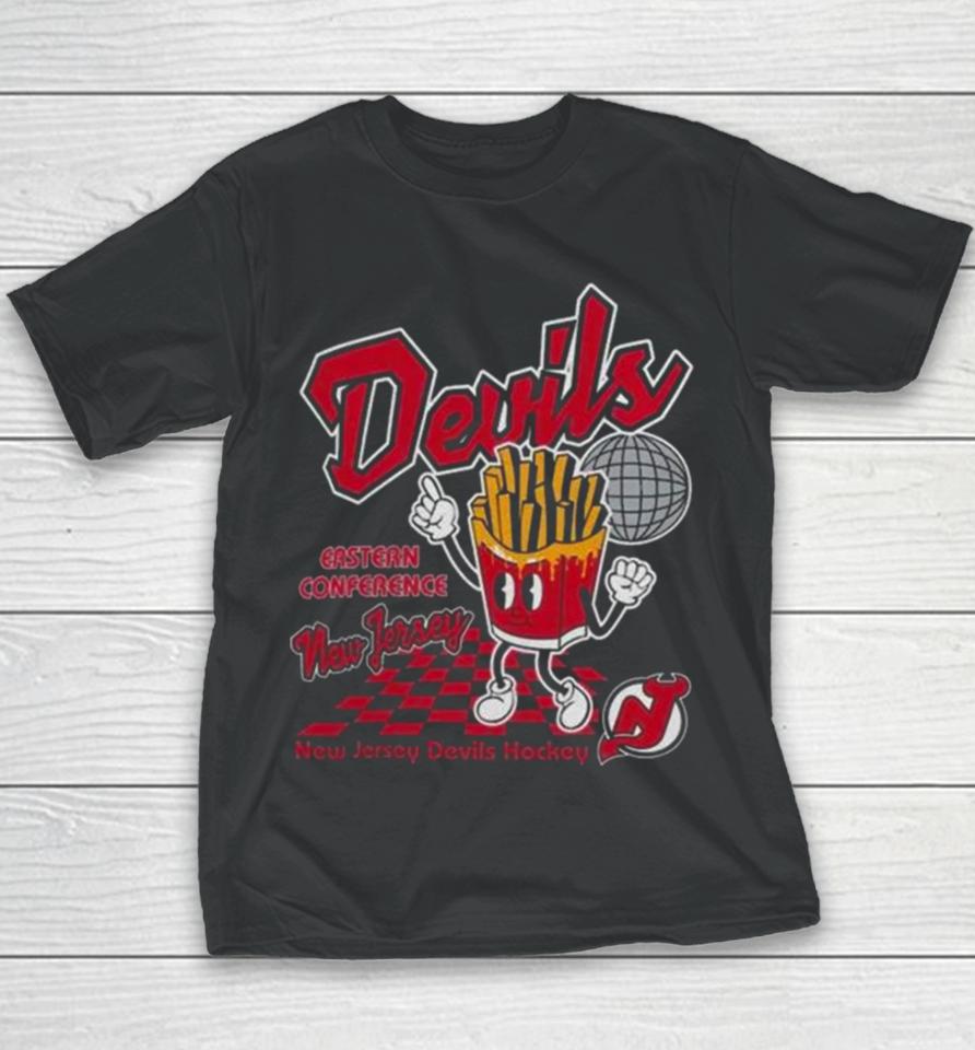 New Jersey Devils Mitchell &Amp; Ness Cheese Fries Youth T-Shirt