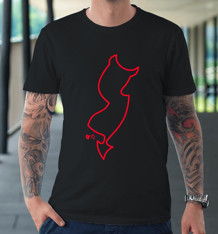 New Jersey Devils Neon Logo Premium T-Shirt
