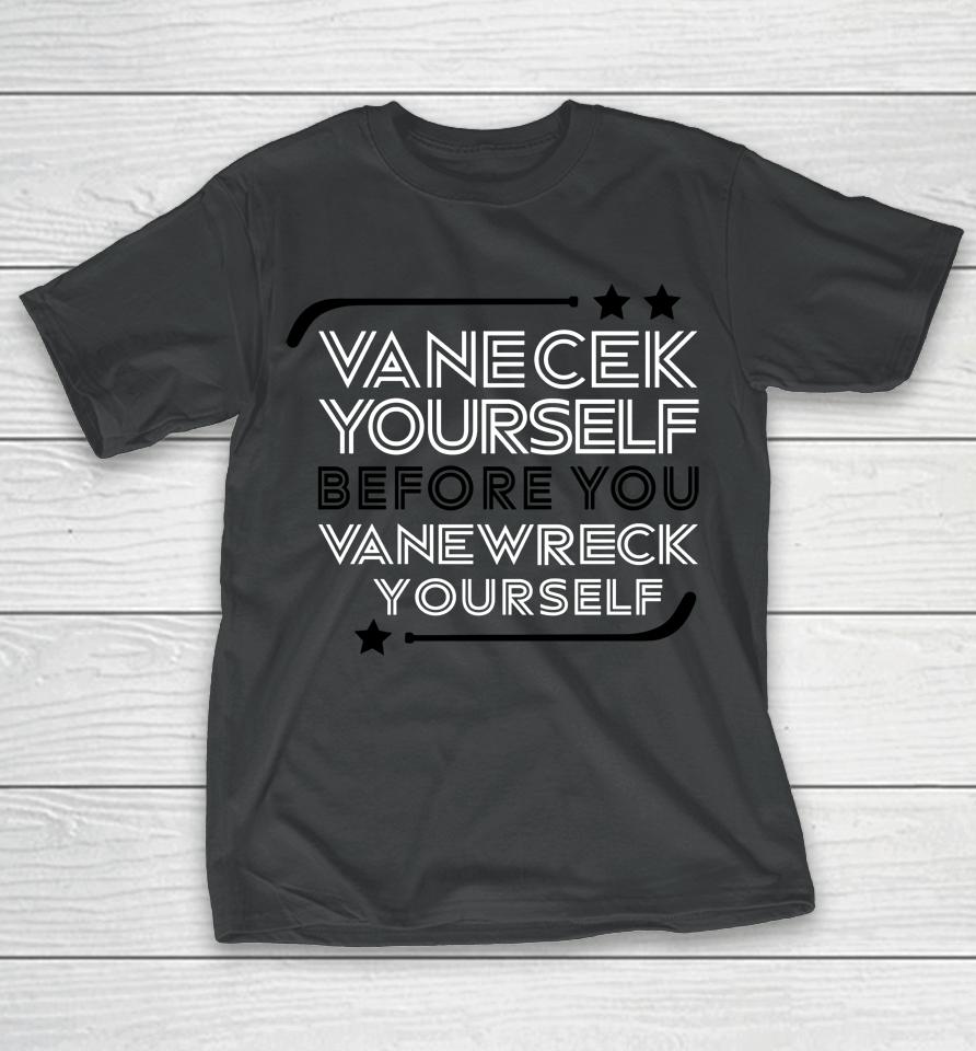 New Jersey Devils Vanecek Yourself Before You Vanewreck Youself T-Shirt