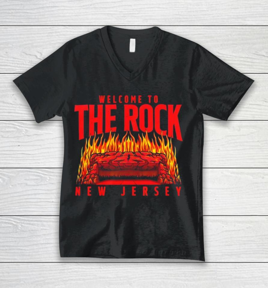 New Jersey Devils Welcome To The Rock Raise Hell Unisex V-Neck T-Shirt
