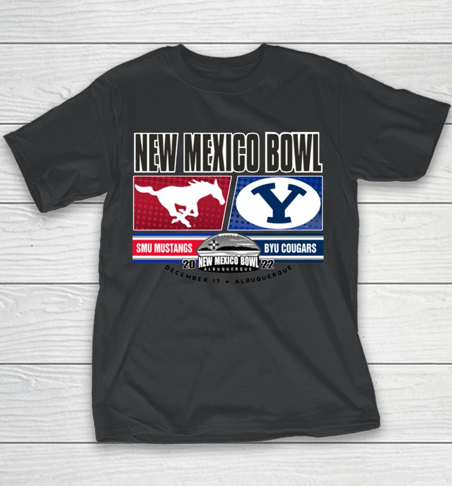 New Mexico Bowl 2022 Byu Cougars Matchup Logo Youth T-Shirt