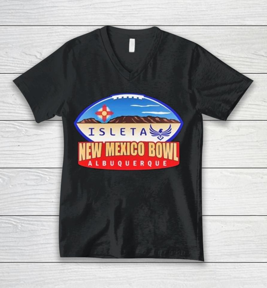 New Mexico Bowl Logo Bowl Season 2023 2024 College Football Bowl Games Unisex V-Neck T-Shirt