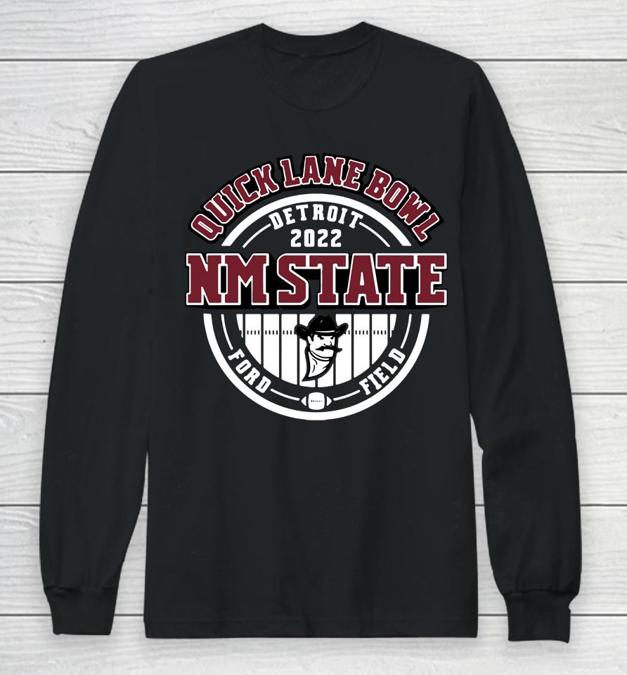 New Mexico State 575 Quick Lane Bowl Detroit Bound Long Sleeve T-Shirt