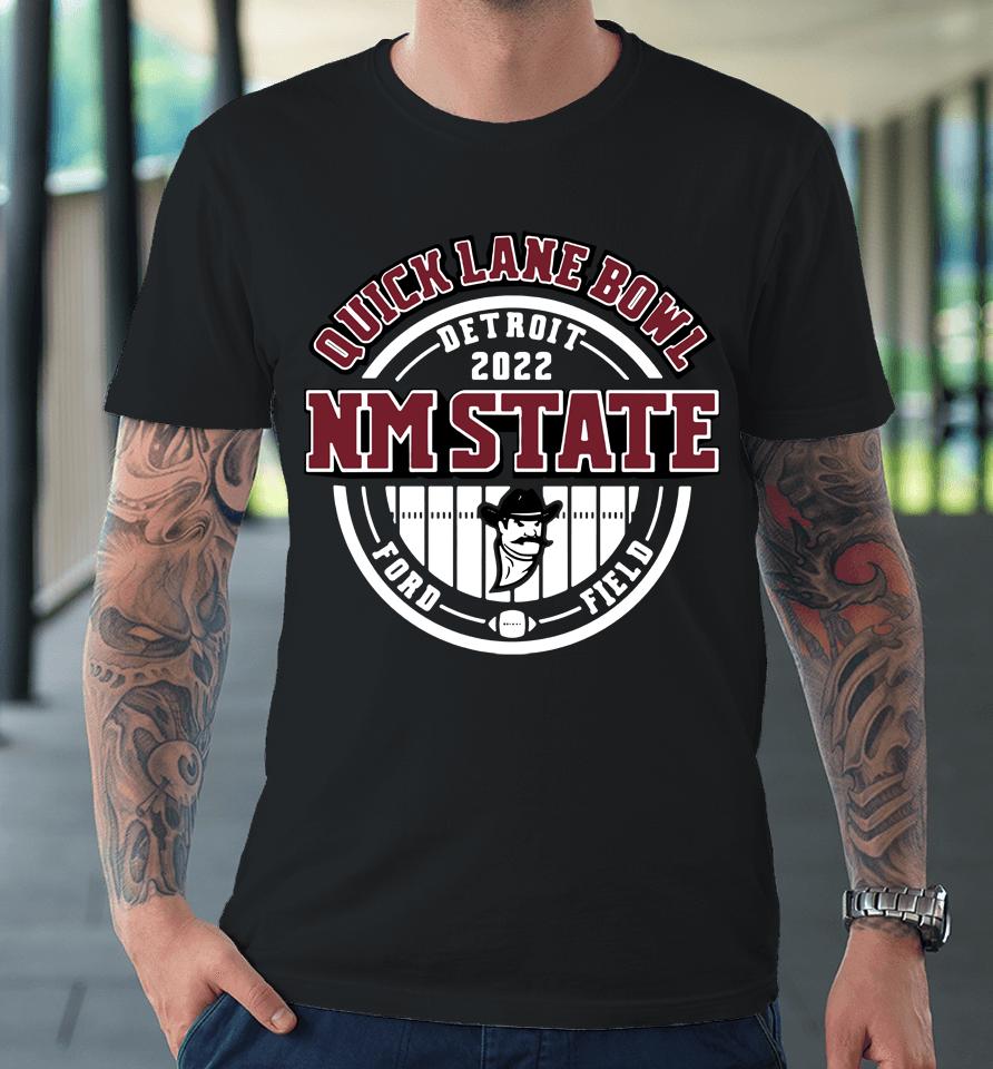 New Mexico State 575 Quick Lane Bowl Detroit Bound Premium T-Shirt
