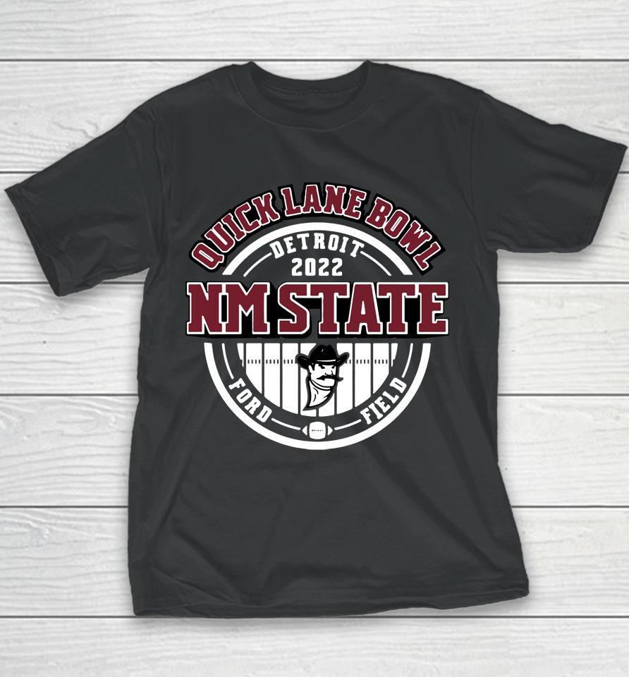 New Mexico State 575 Quick Lane Bowl Detroit Bound Youth T-Shirt