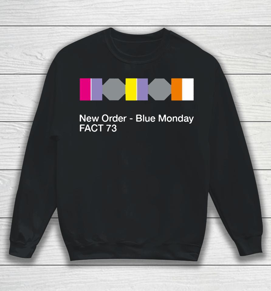 New Order Blue Monday Fact 73 Sweatshirt