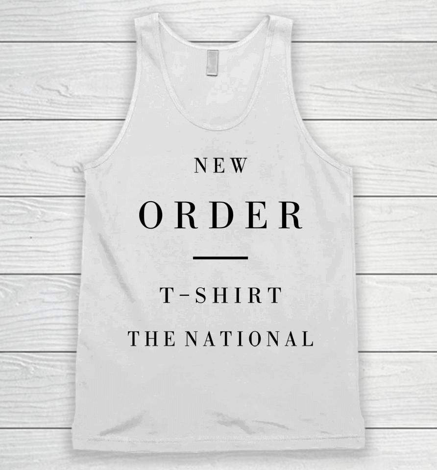 New Order T Shirt The National Unisex Tank Top