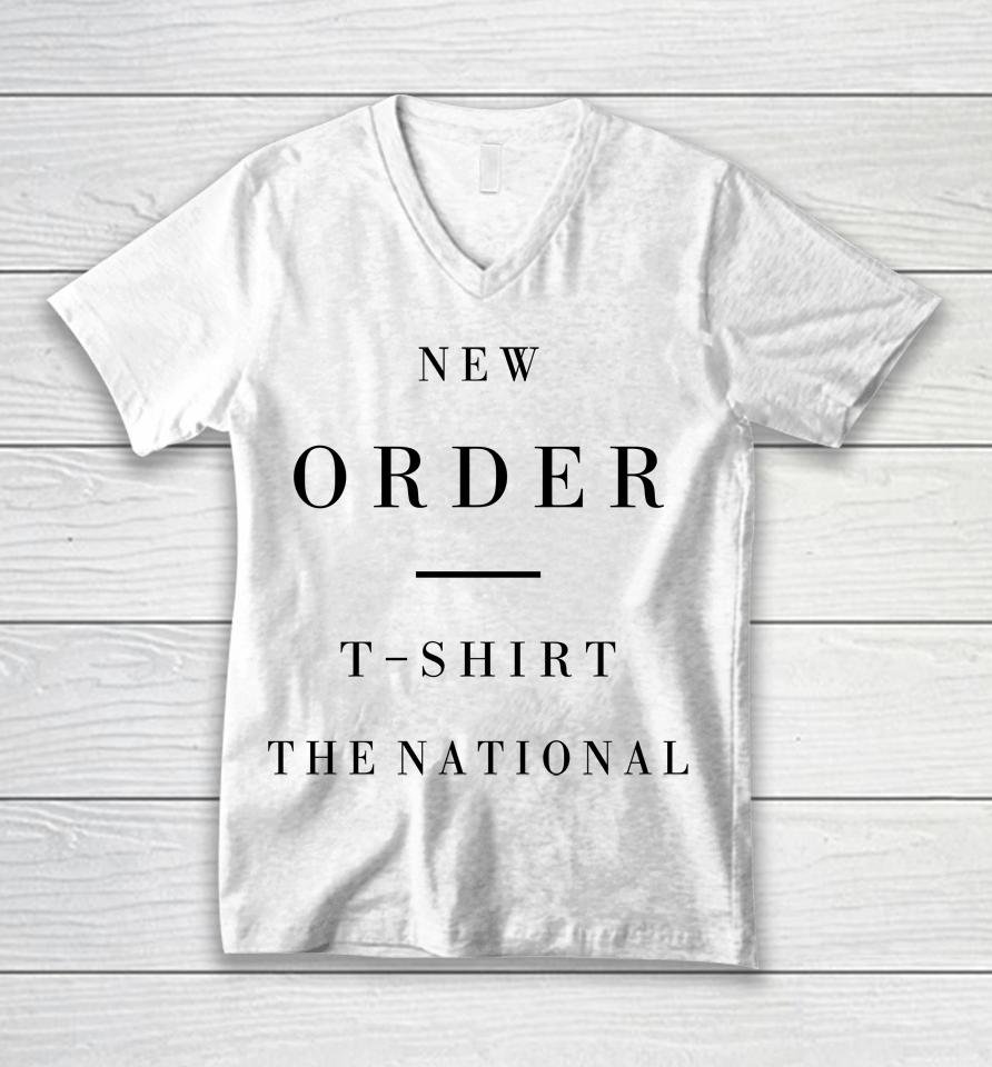 New Order T Shirt The National Unisex V-Neck T-Shirt