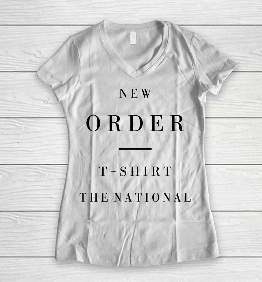 New Order T Shirt The National Women V-Neck T-Shirt