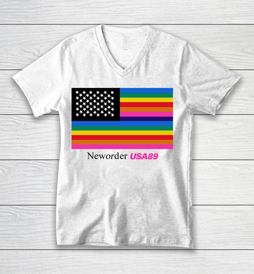 New Order Usa 89 Unisex V-Neck T-Shirt