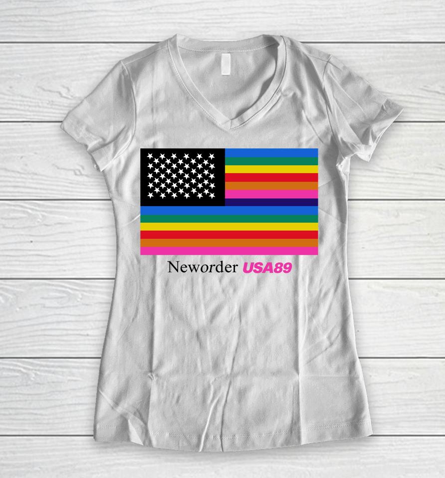 New Order Usa 89 Women V-Neck T-Shirt