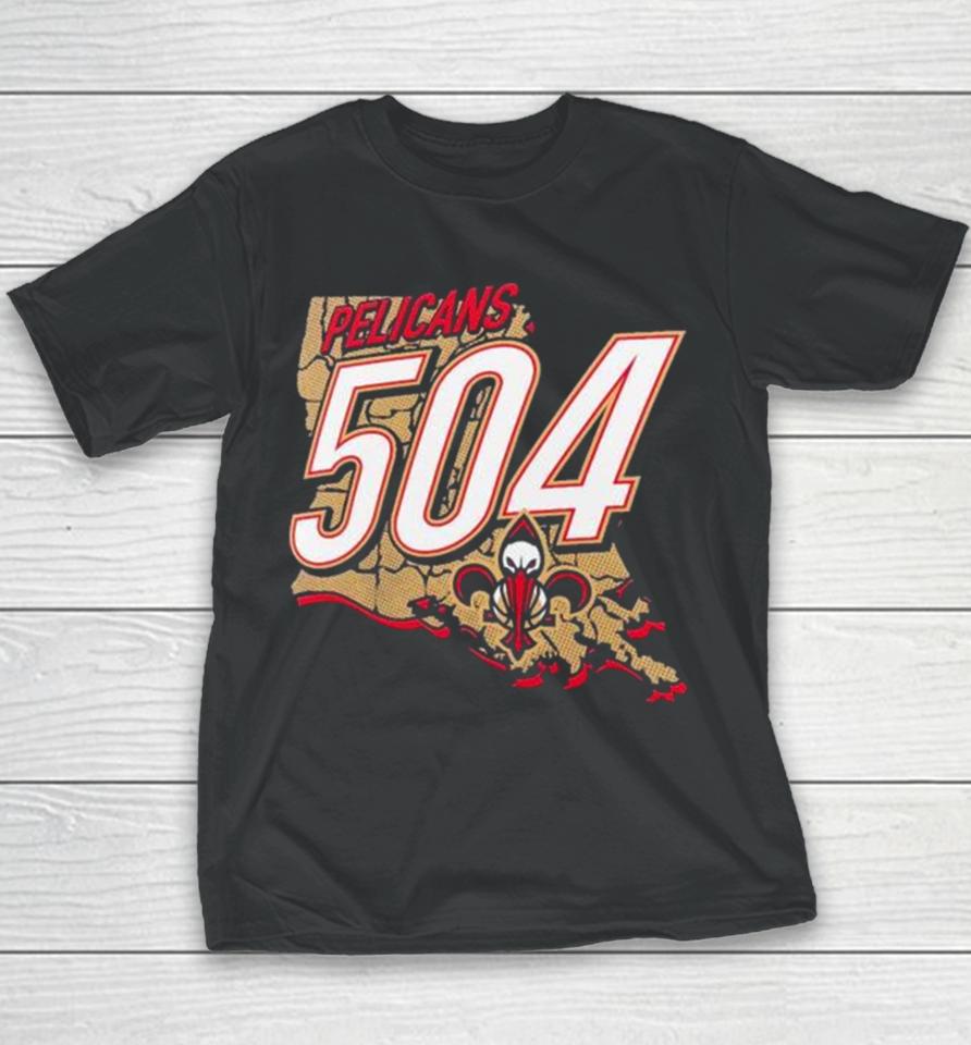 New Orleans Pelicans 504 Full Court Press Youth T-Shirt