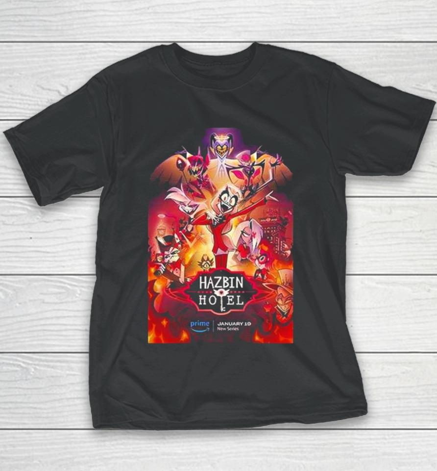 New Series Hazbin Hotel The Hollywood Handle Poster Youth T-Shirt