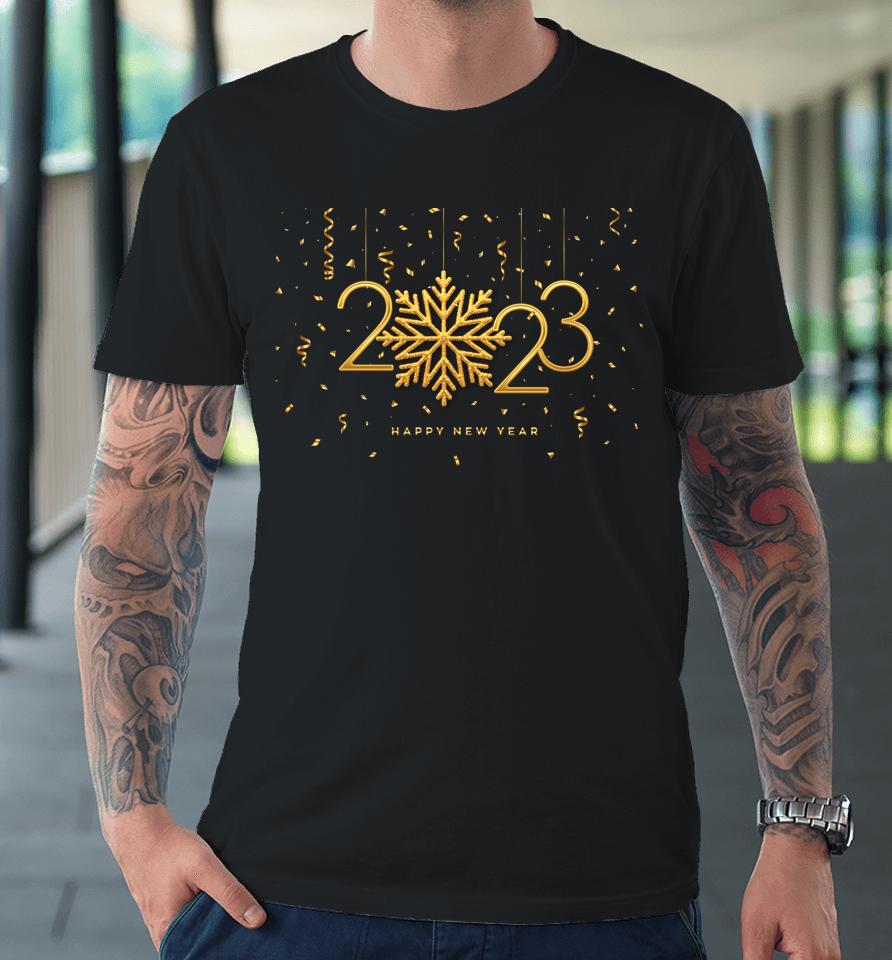 New Years Eve Party Supplies 2023 Happy New Year Confetti Premium T-Shirt