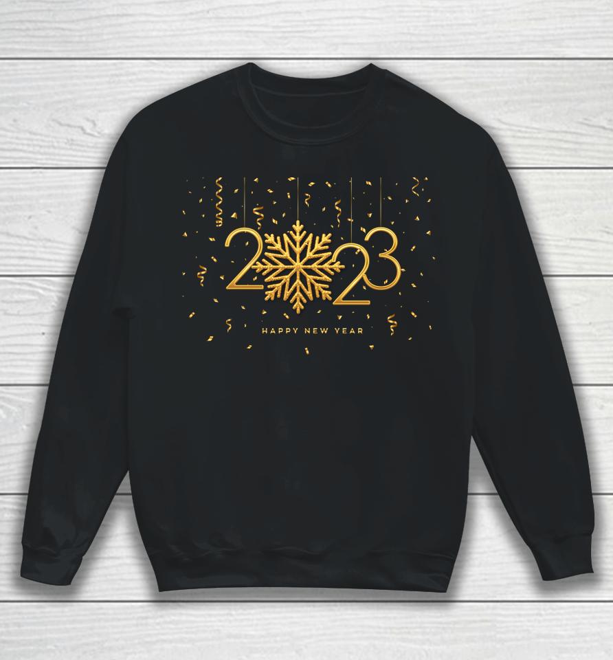 New Years Eve Party Supplies 2023 Happy New Year Confetti Sweatshirt