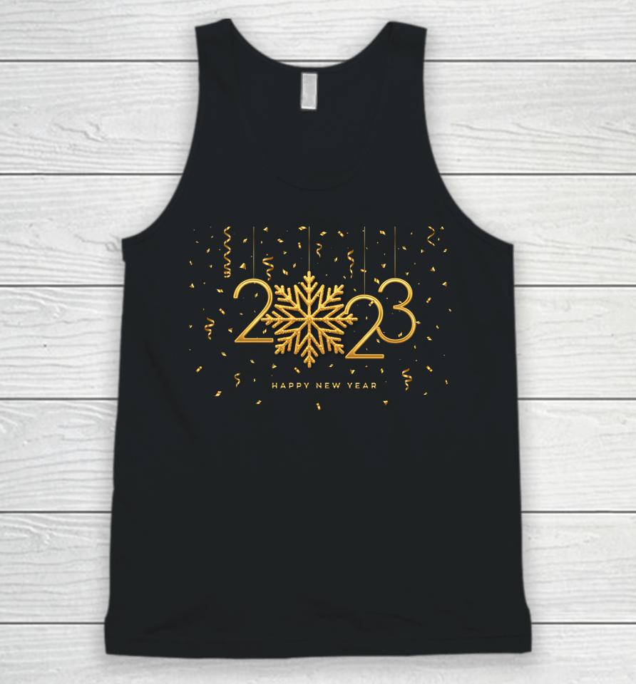 New Years Eve Party Supplies 2023 Happy New Year Confetti Unisex Tank Top