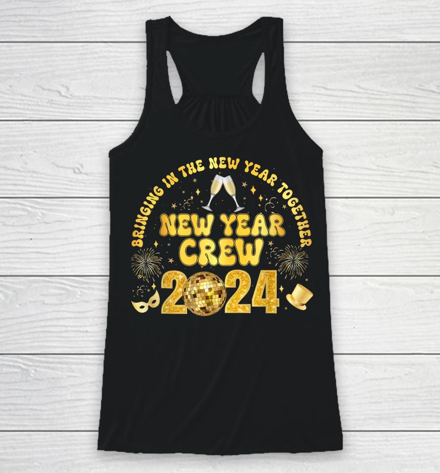 New Years Eve Party Supplies 2024 Happy New Year Fireworks Racerback Tank