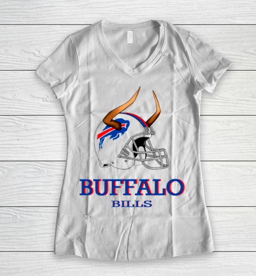 New York Buffalo Bills Est 1960 Football Women V-Neck T-Shirt