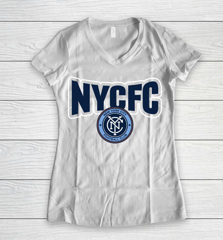 New York City Fc Football Club Women V-Neck T-Shirt